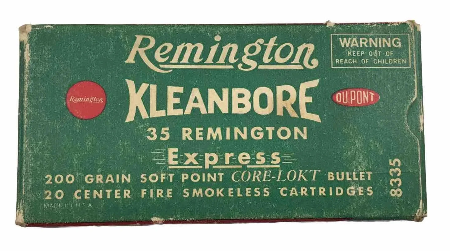EMPTY Remington .35 Rem Express Box Man Cave Decor Vintage NO AMMO