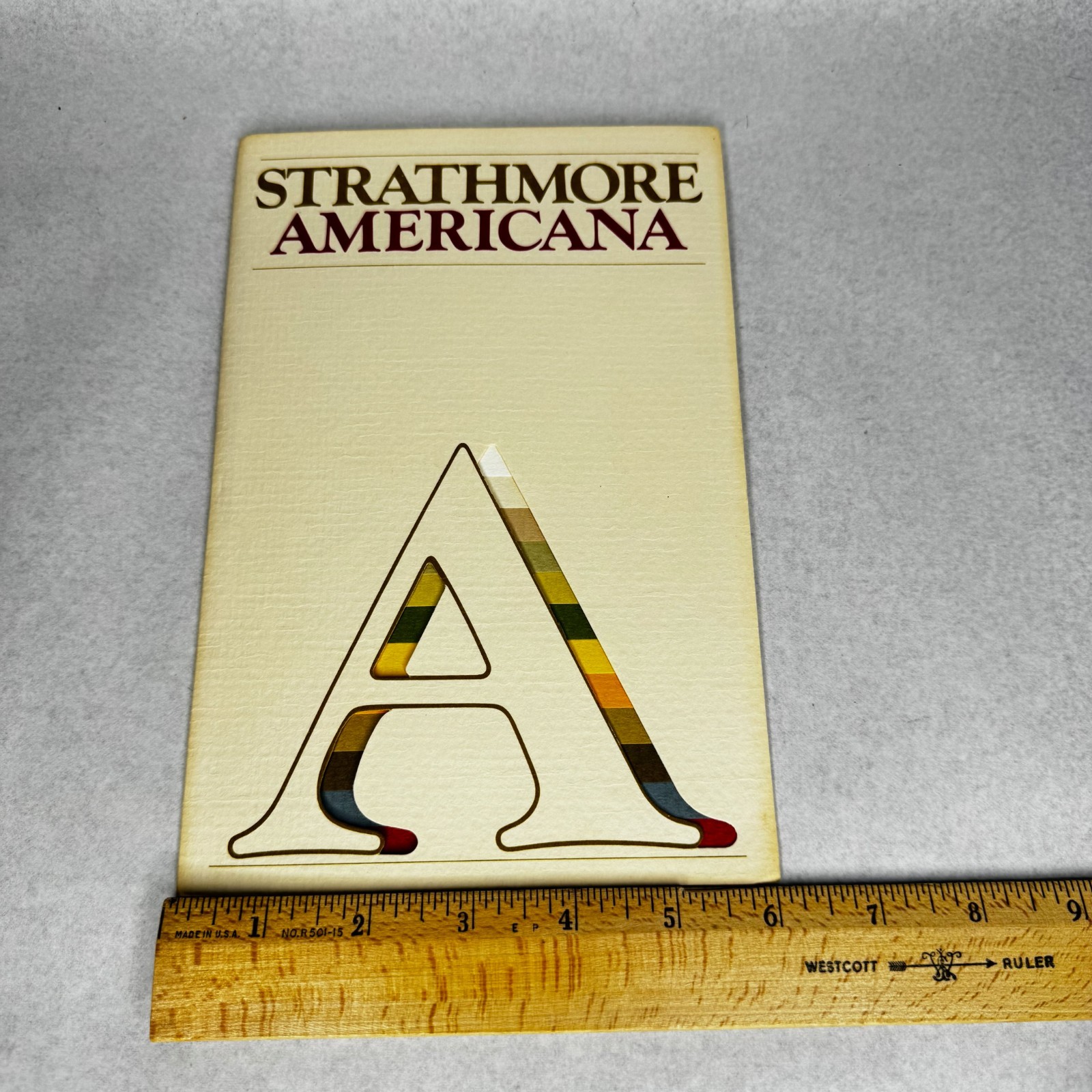 c.1974 Strathmore Americana Paper Swatch Book Felt-Marked Color Samples