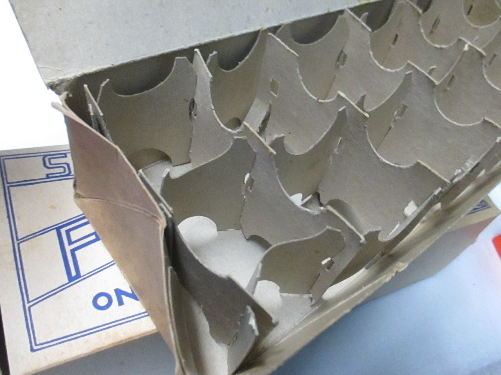 TWO Vintage Strictly Fresh 1 Dozen Eggs Cardboard Carton Farmhouse Decor Chicken