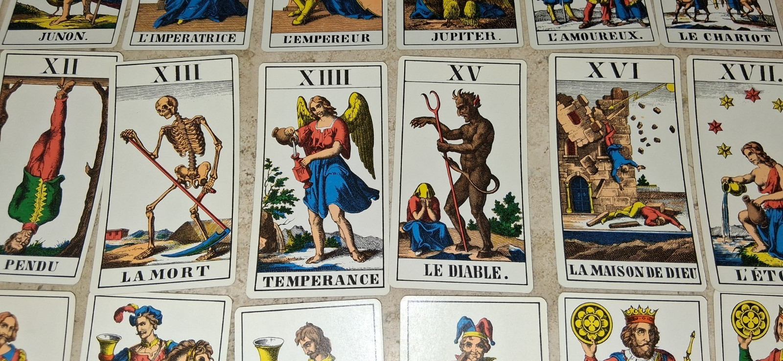 Vintage Tarot cards Occult 1970s 78 card Full Deck, great graphics spiritual