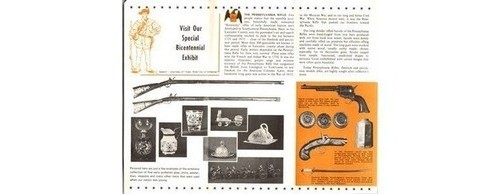 Eagle Museum Brochure Strasburg PA Americana Shop Gun Museum 1970s Lancaster