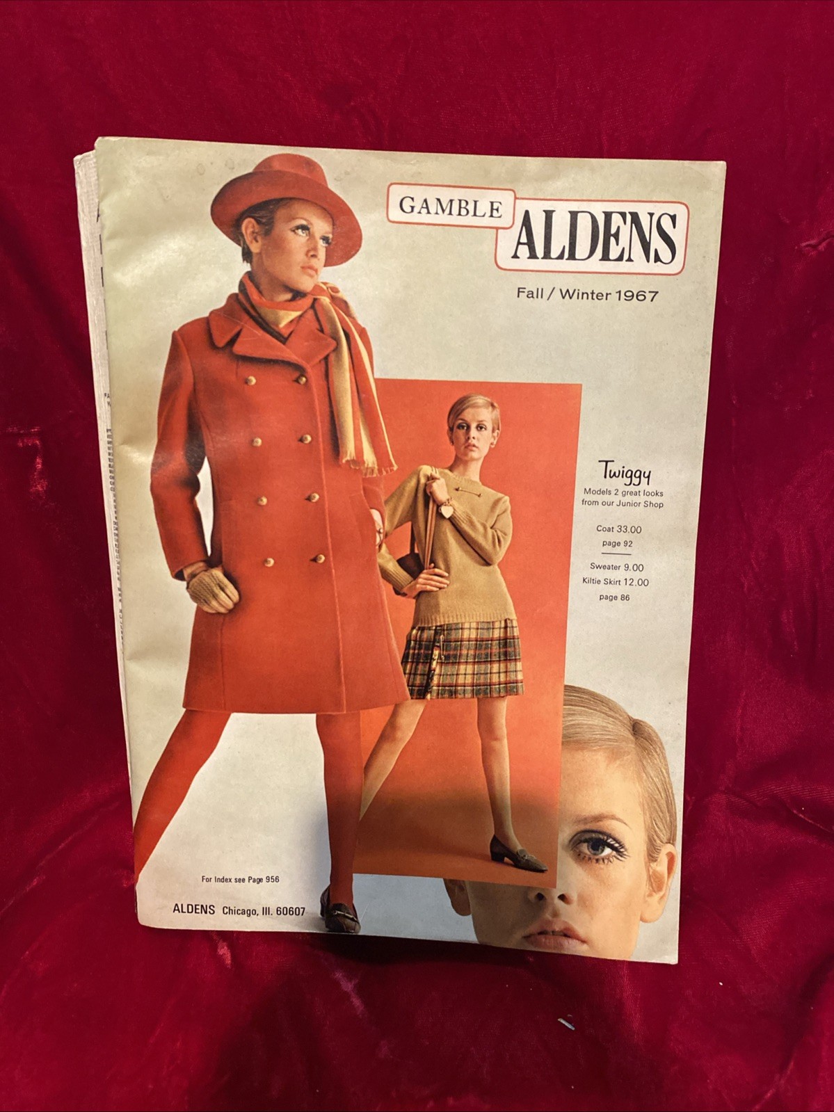 Gamble Alden’s vintage Fall 1967 catalog department store -Twiggy- VG Condition