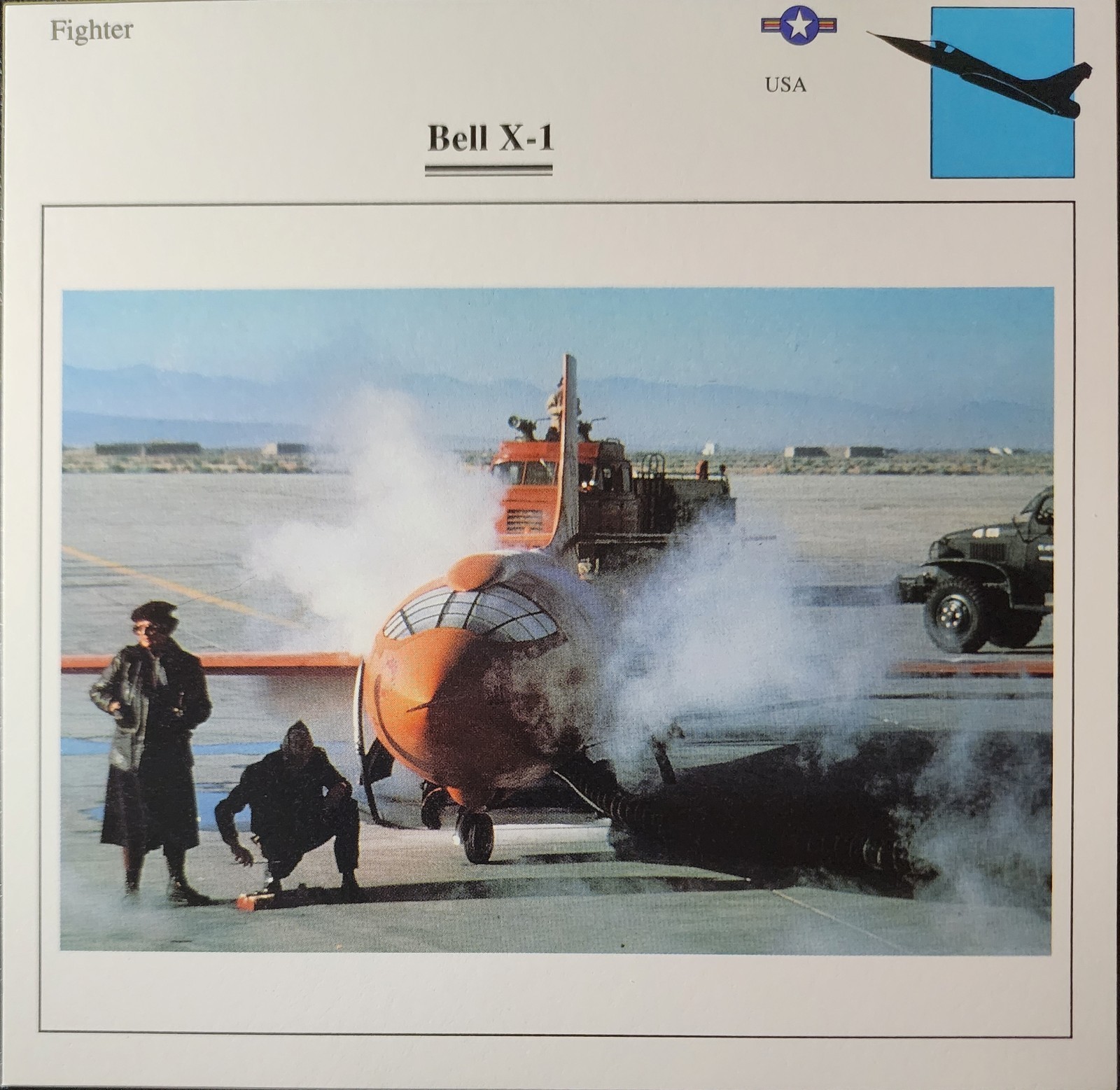 Bell X-1 X1 X 1 Picture Original Aircraft Info Detail Collector Card NOS