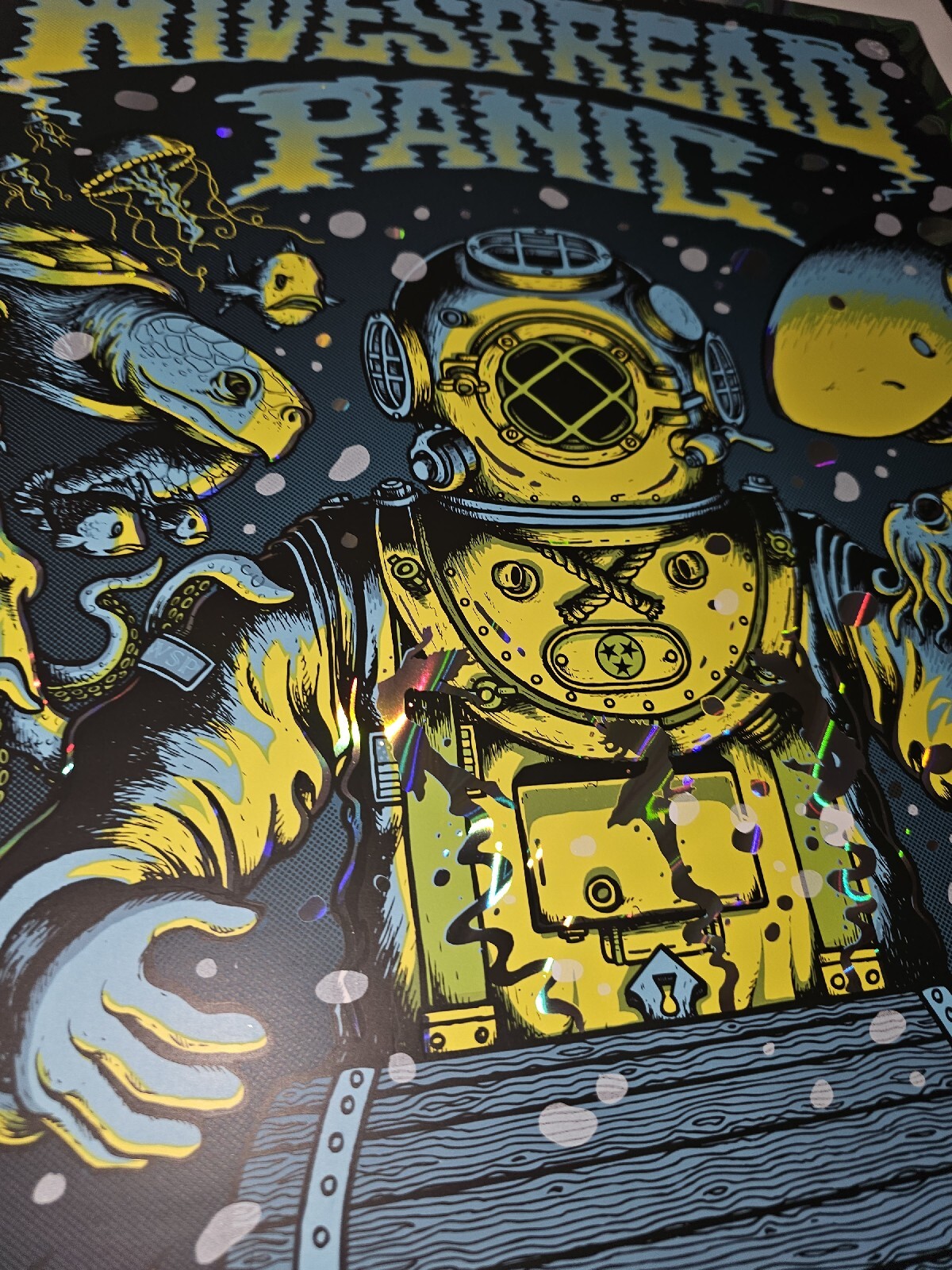 Widespread Panic Leunig 4/20 Chattanooga LAVA FOIL Variant Poster Signed Print