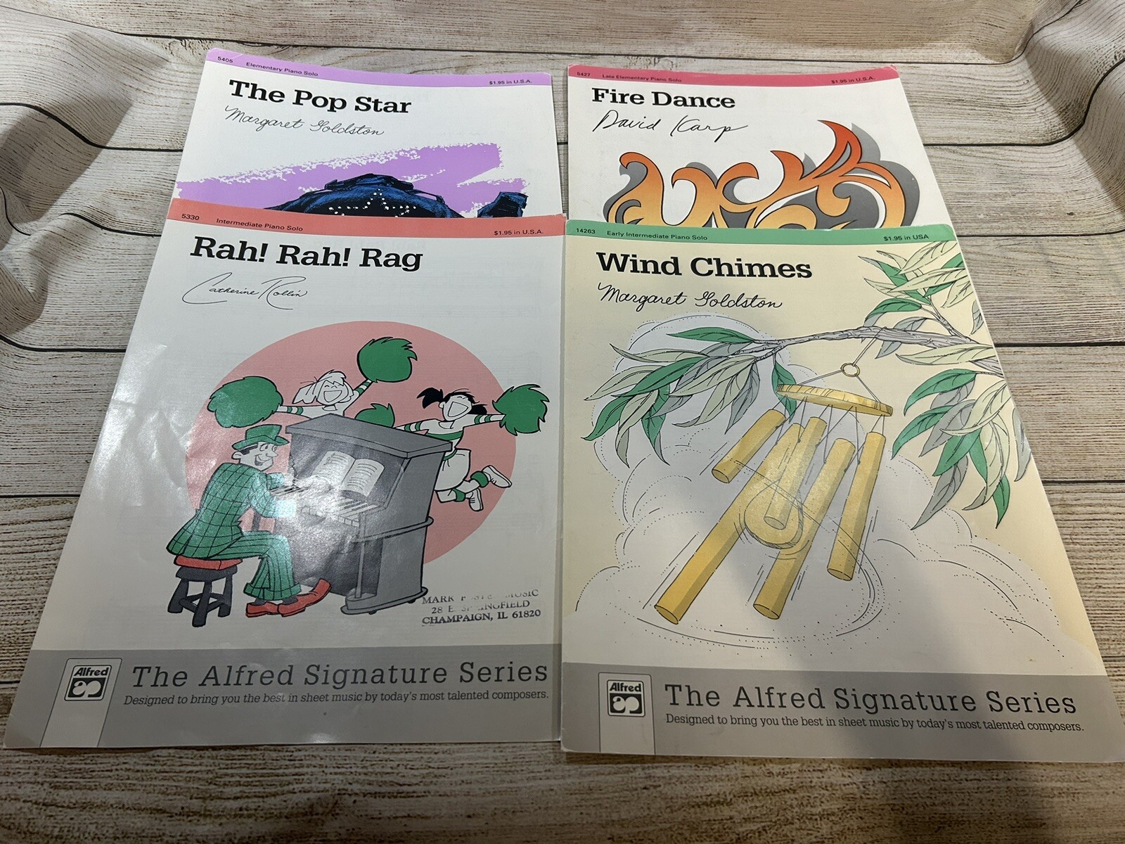 Lot of 8 Pamphlets Elementary – Late Piano Solo Alfred Signature Series TubH4