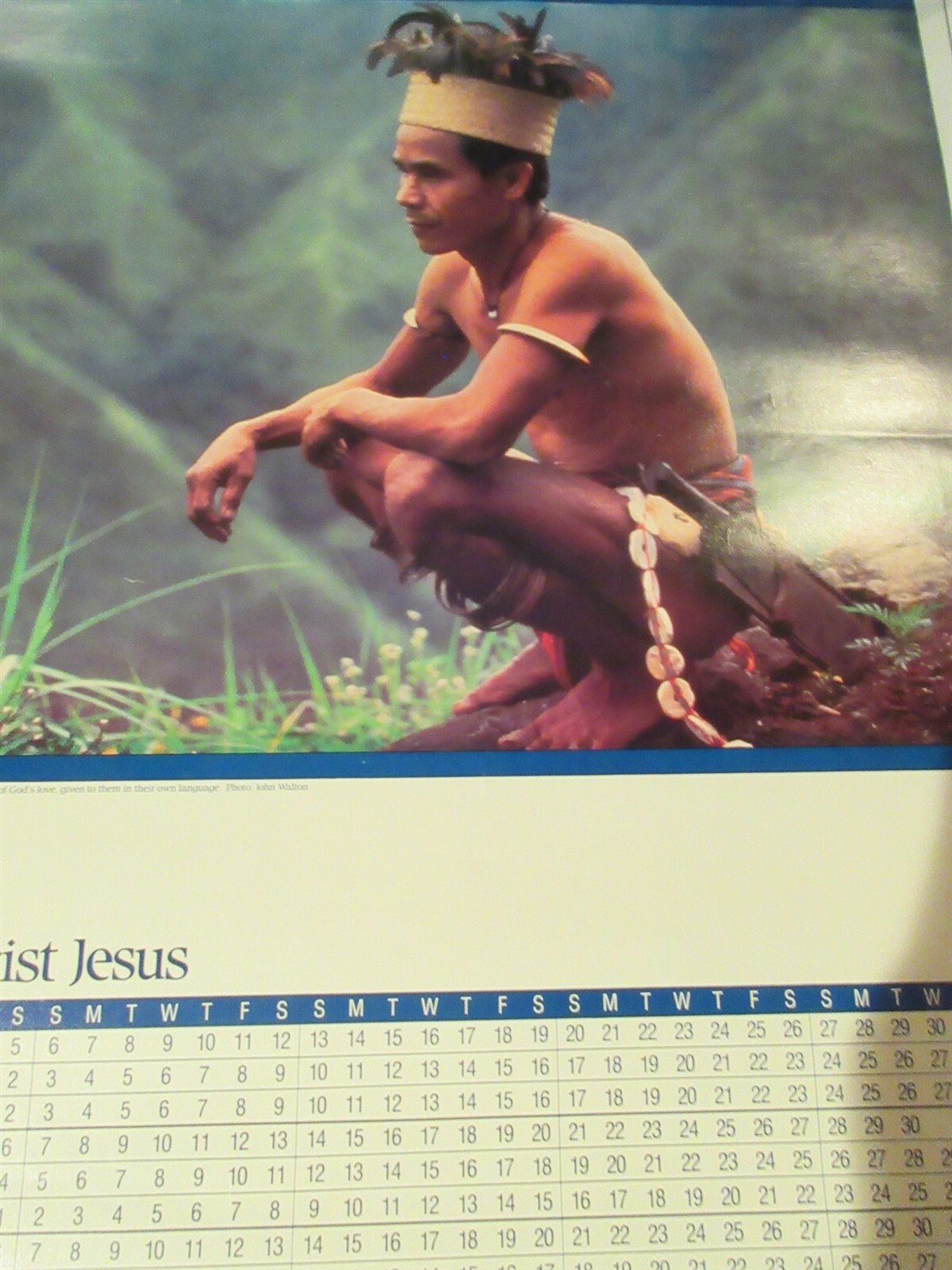 1985 Ifugaos Philippines Faith in Jesus Wyccliffe POSTER / Calendar