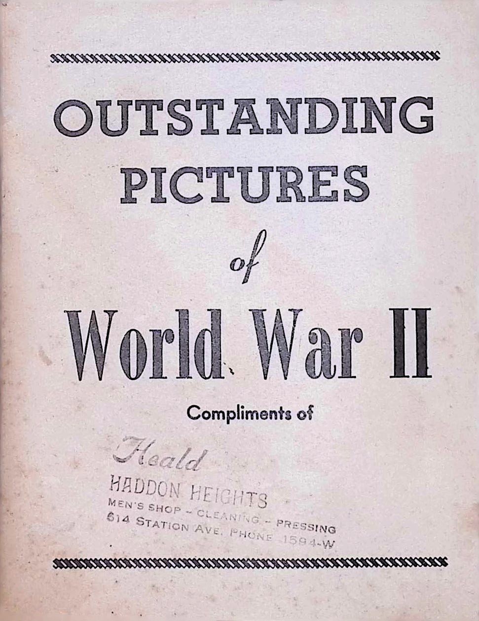 1945 WCAM Camden NJ WWII Commemorative Booklet Photos Africa Japan Flamethrower
