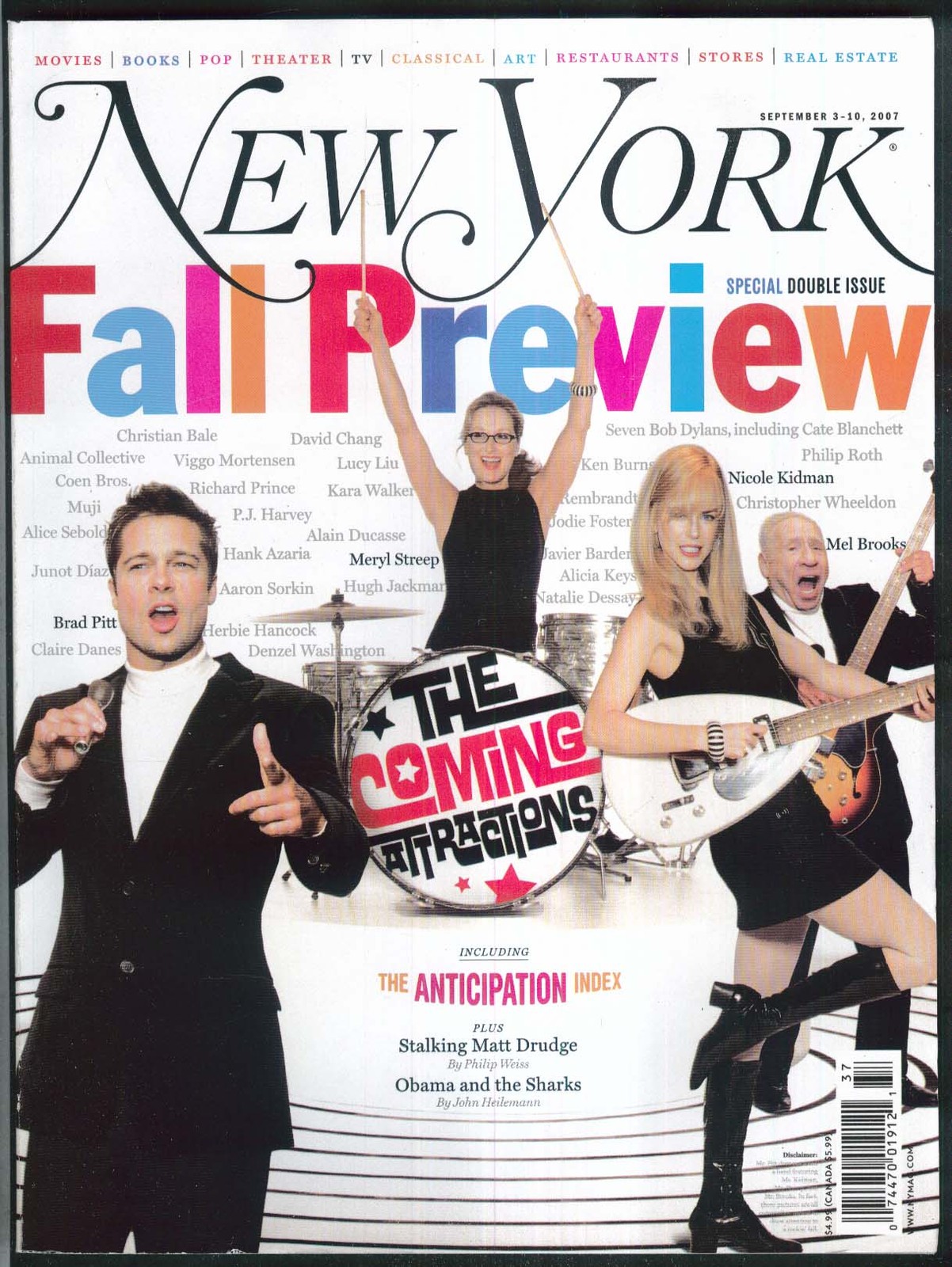 NEW YORK Brad Pitt Meryl Streep Nicole Kidman Mel Brooks Blanchett 9/3-9/10 2007