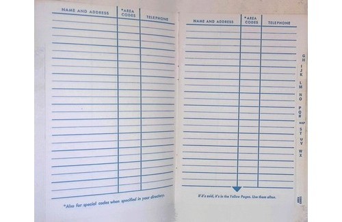 Bell Telephone PA Blue Book Phone Numbers 1960s Long Distance Call Info Cover