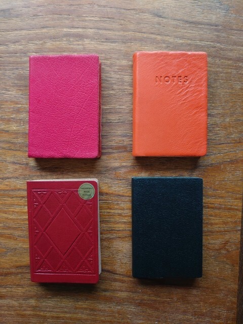 Leather Notebook. Italian. Lined.14x10x2 Cm. Various Colours. Vintage Style
