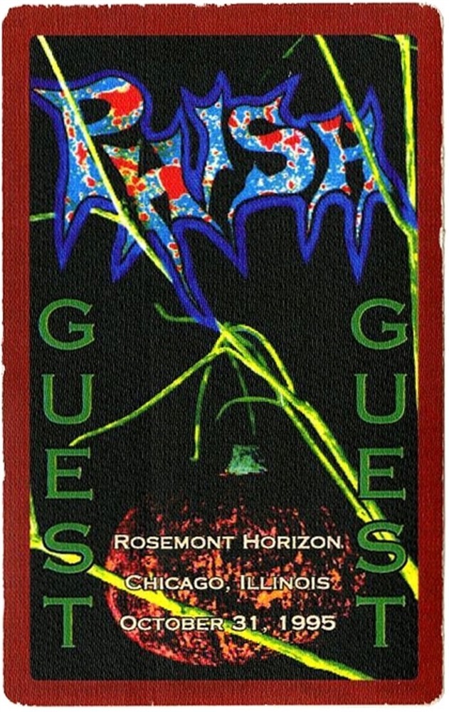 Phish 1995 A Live One concert @ Rosemont Chicago IL. band Guest Backstage Pass