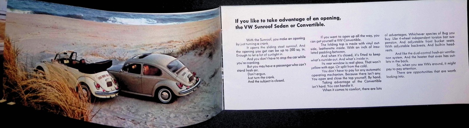 1960s Volkswagen Brochure – Beetle Ghia Squareback Original Sales Catalog