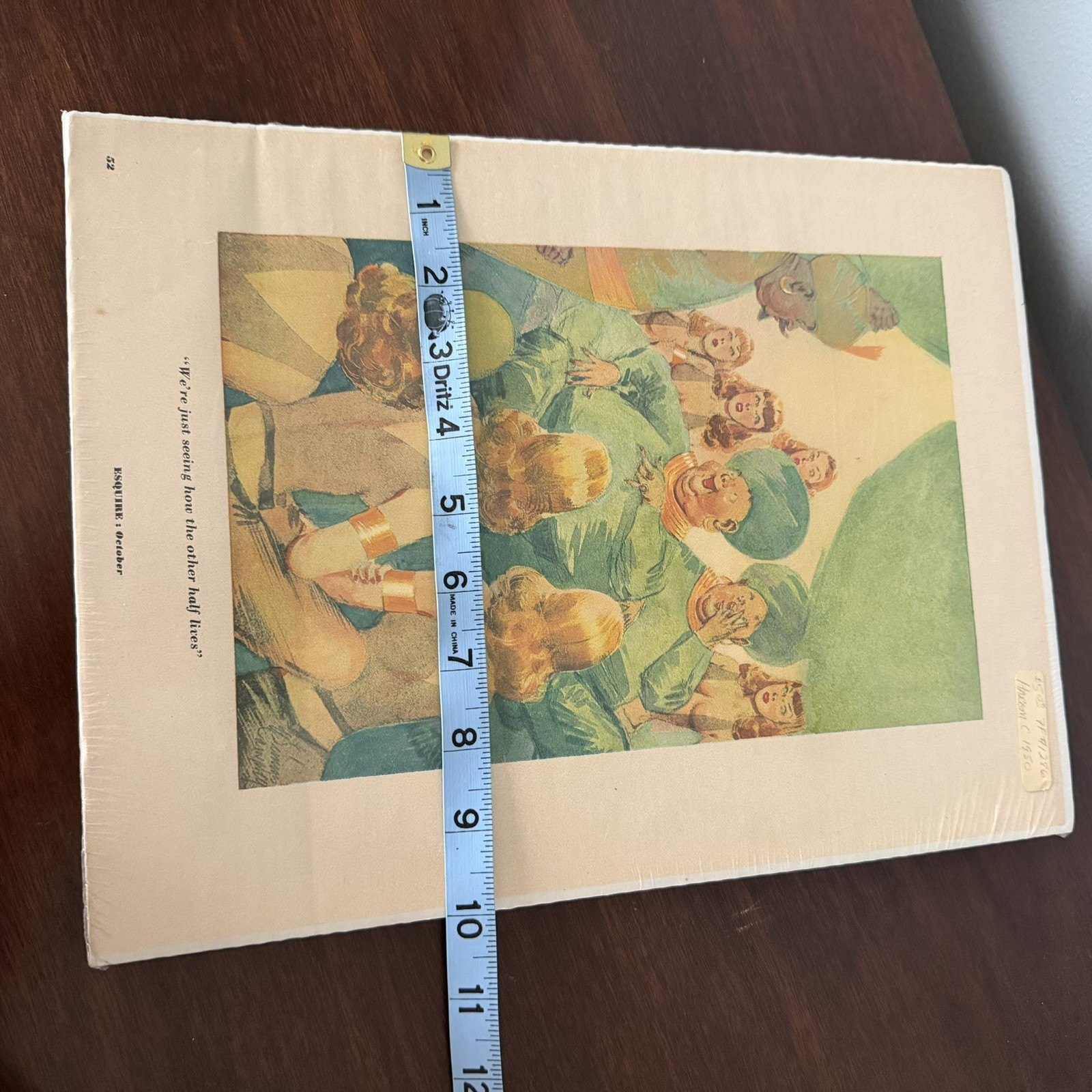 1950s Original Esquire Art October CARTOONS Were Just Seeing How The Other Half