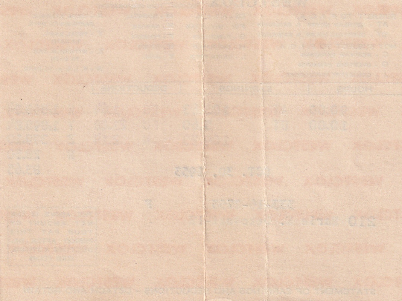 1953 WESTCOX PAY STUB – GENERAL TIME CORPORATION