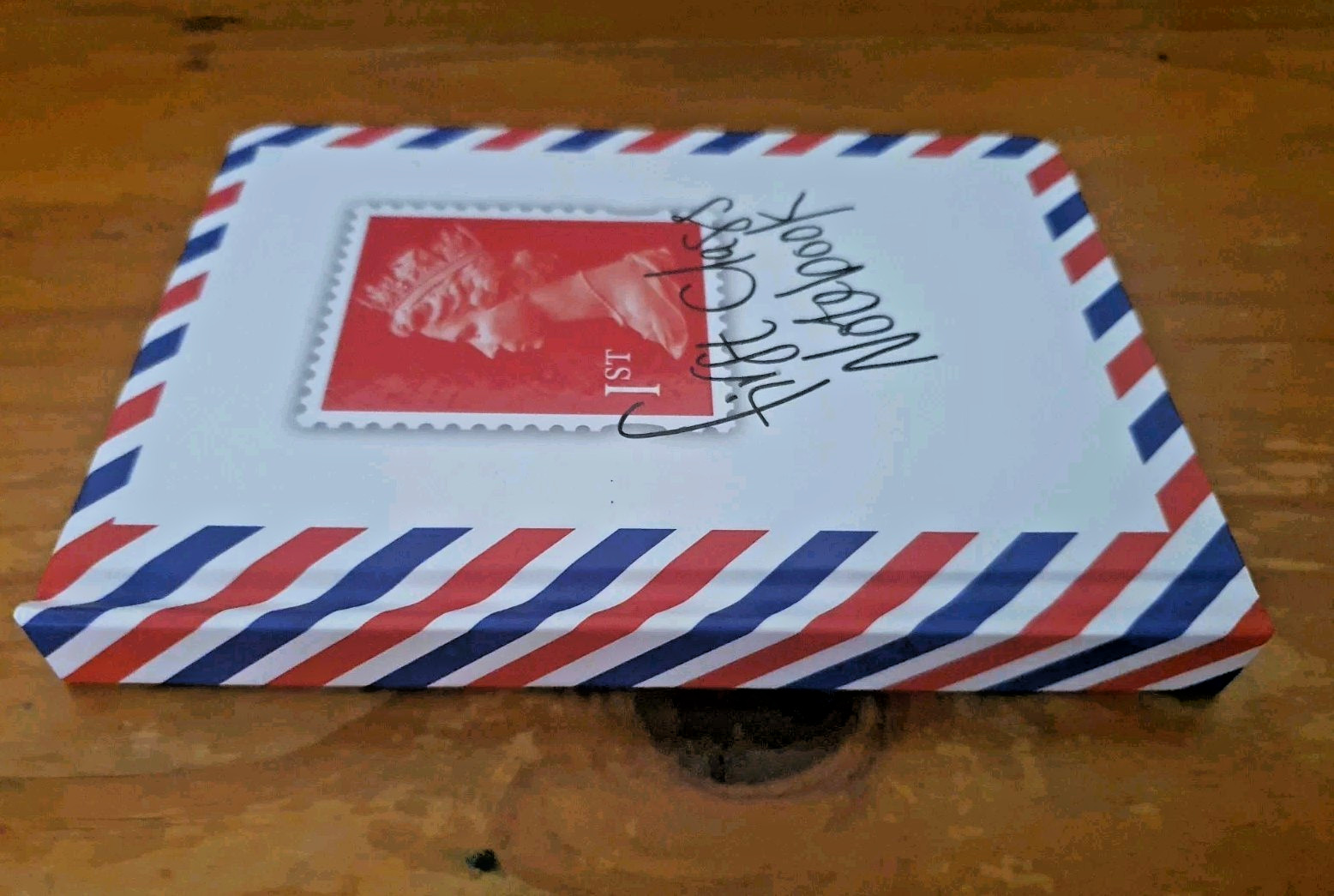 Novelty Gift First Class Queen Letter Stamp Notebook Journal A6 Lined, Like New