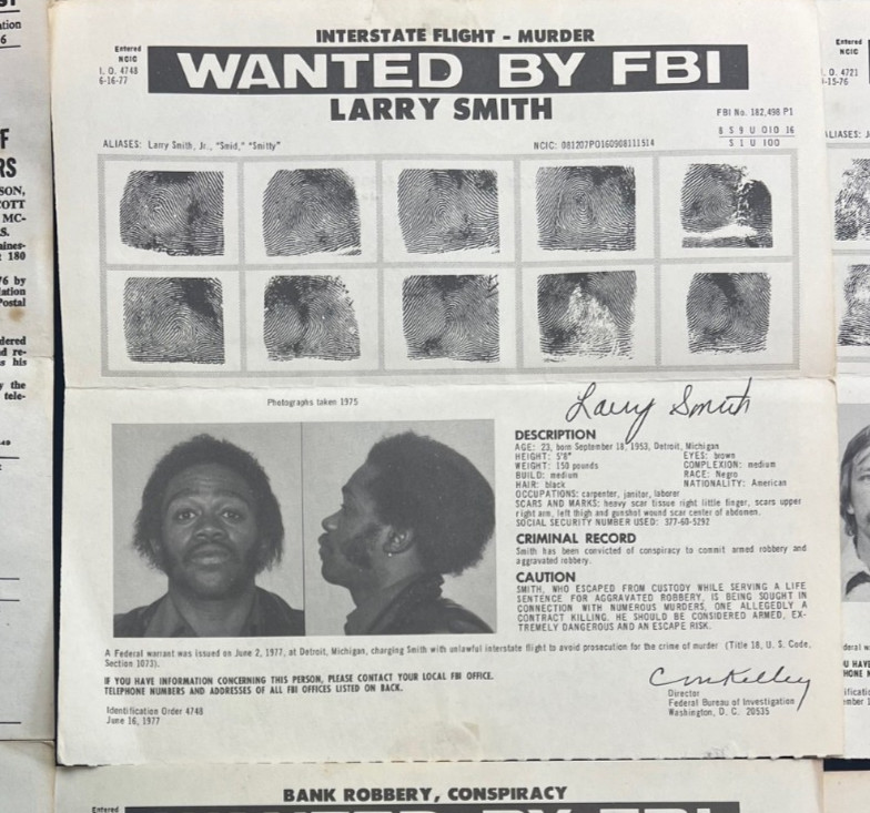 FBI Wanted Poster Collection 12 Vintage 1970s Crime Murder Hit Man Bank Robber