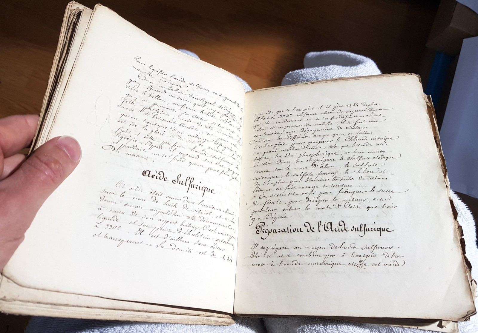 Important 19th Century Physics Chemistry Manuscript Set, Many Diagrams