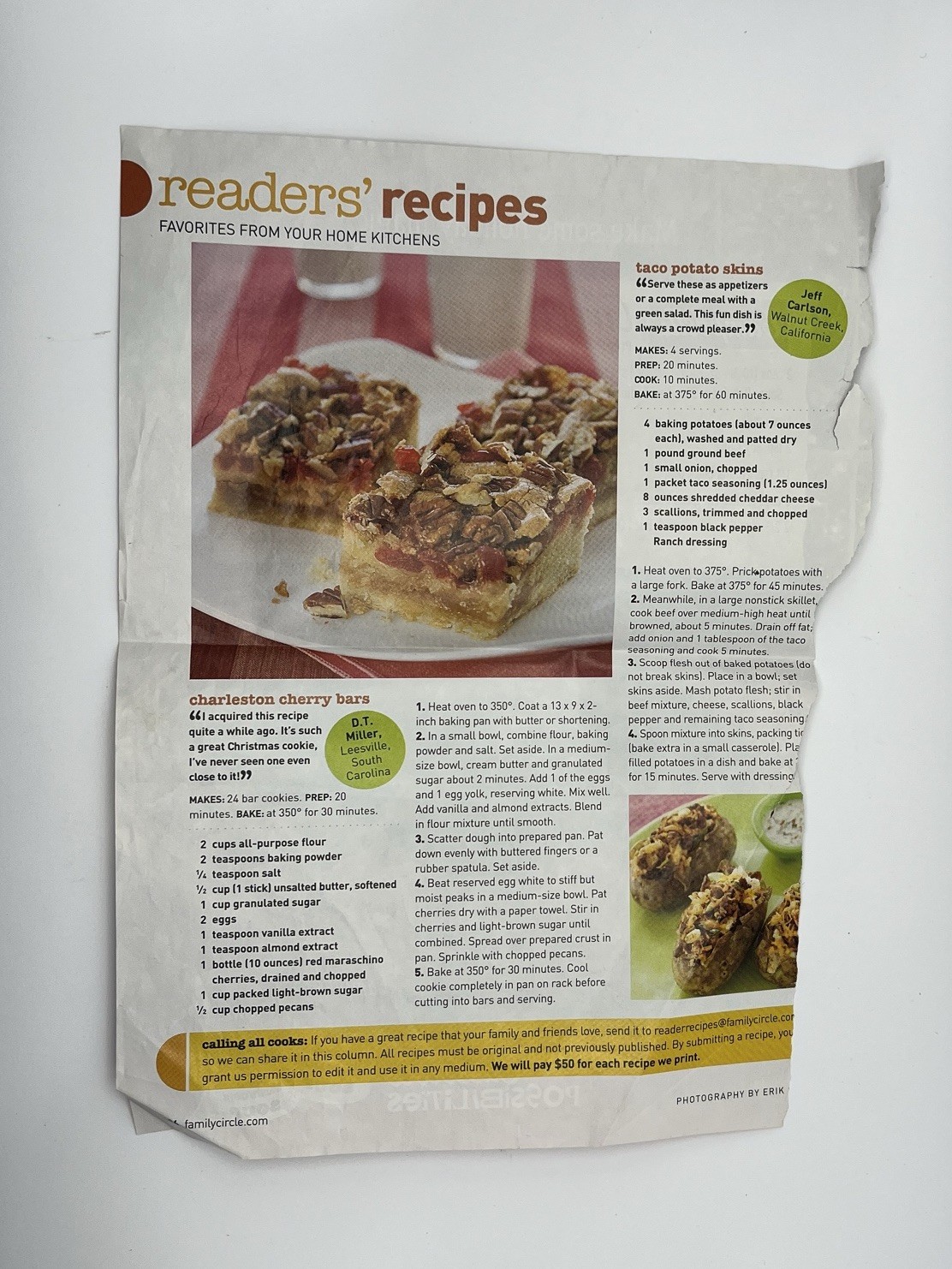 Vintage Lot of 11 Recipes from Magazines Ephemera Print Ads early 2000s