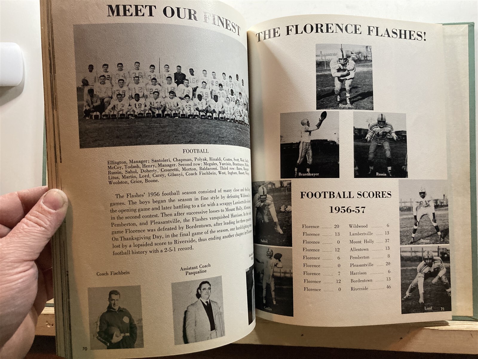 1957 Florence Township Twp High School Annual Yearbook Burlington County NJ