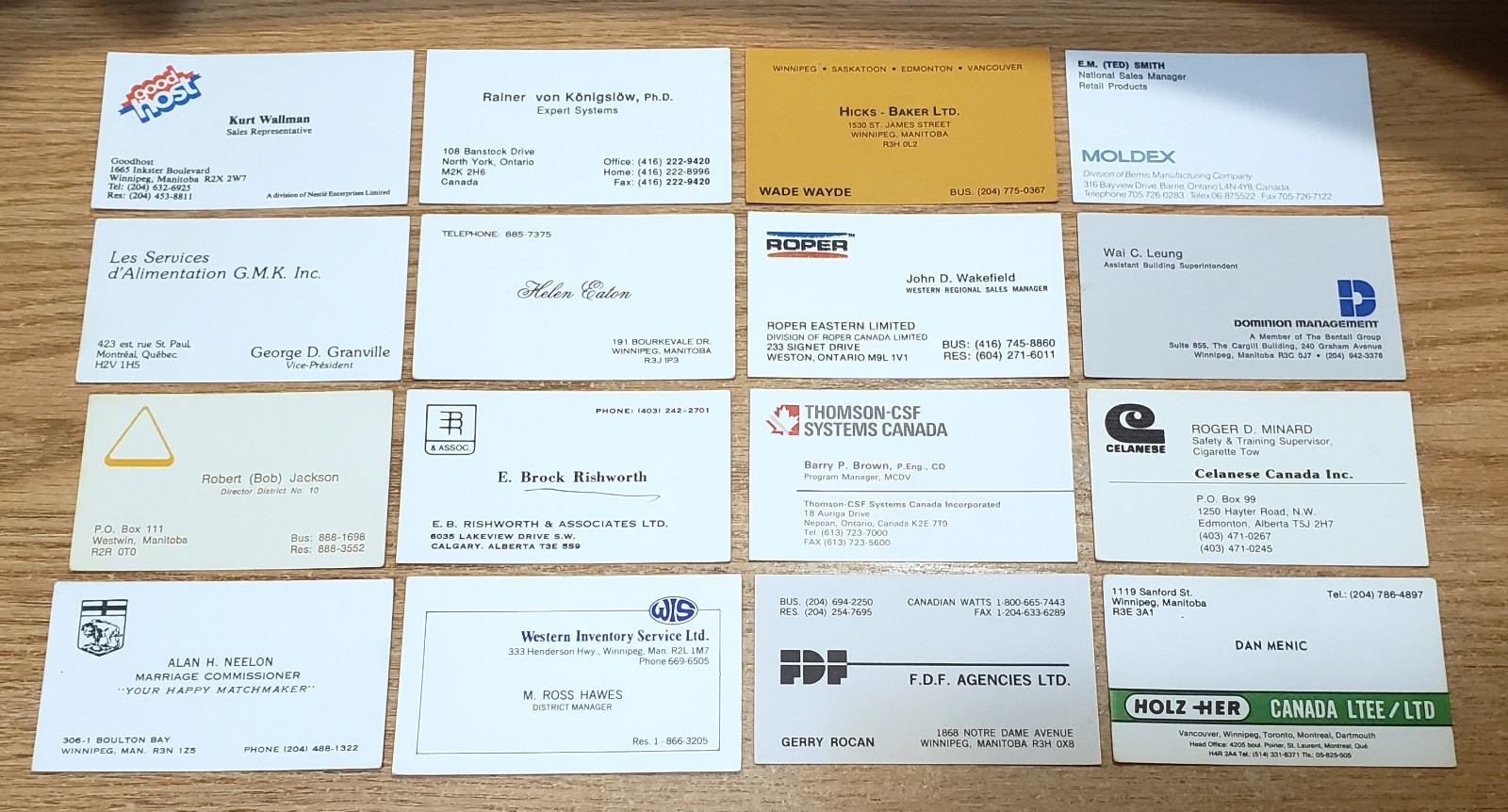 🔥 LOT of 100 CANADA Related BUSINESS CARDS for BUSINESS CARD COLLECTION L16