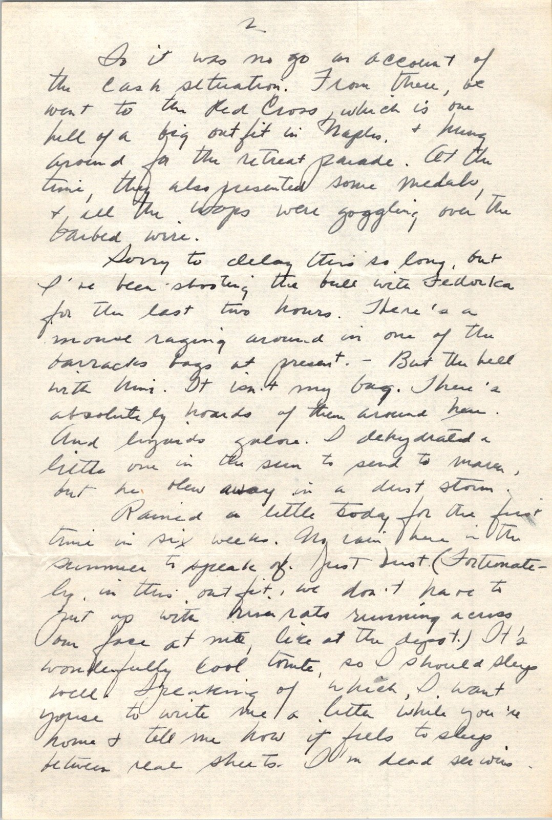 World War II 1940s Handwritten 3-Page Letter to Navy Sailor Oliver Deane