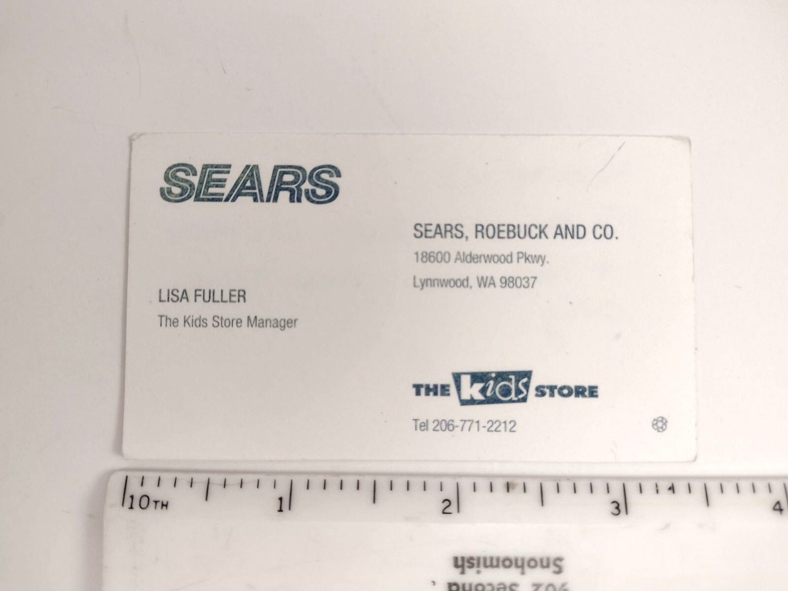 Sears Roebuck & Co. Kids Clothes Footwear Card Vintage 1980s Advertising