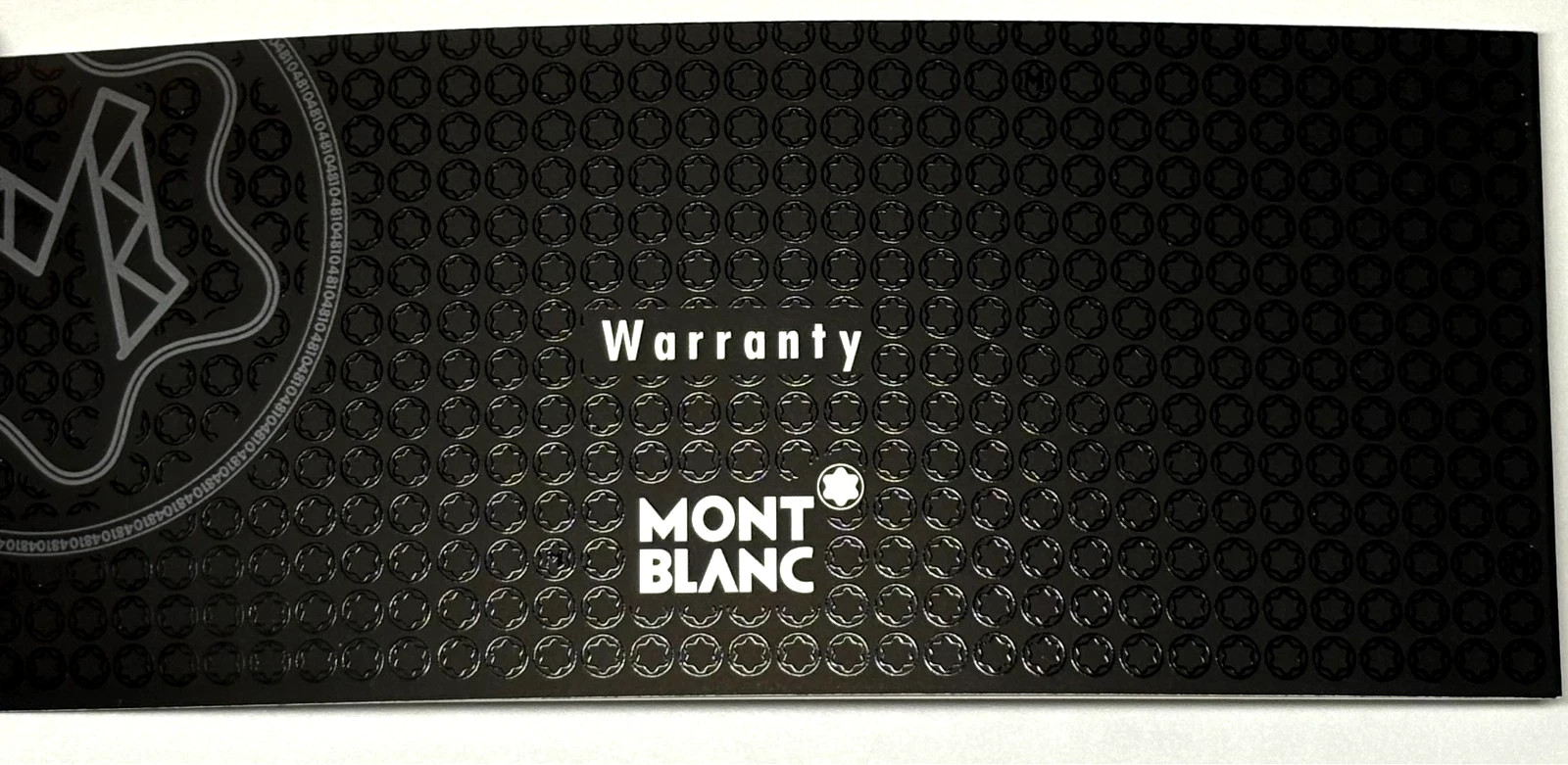 MontBlanc Swiss International Watch Certificate Warranty & Service Guide Booklet