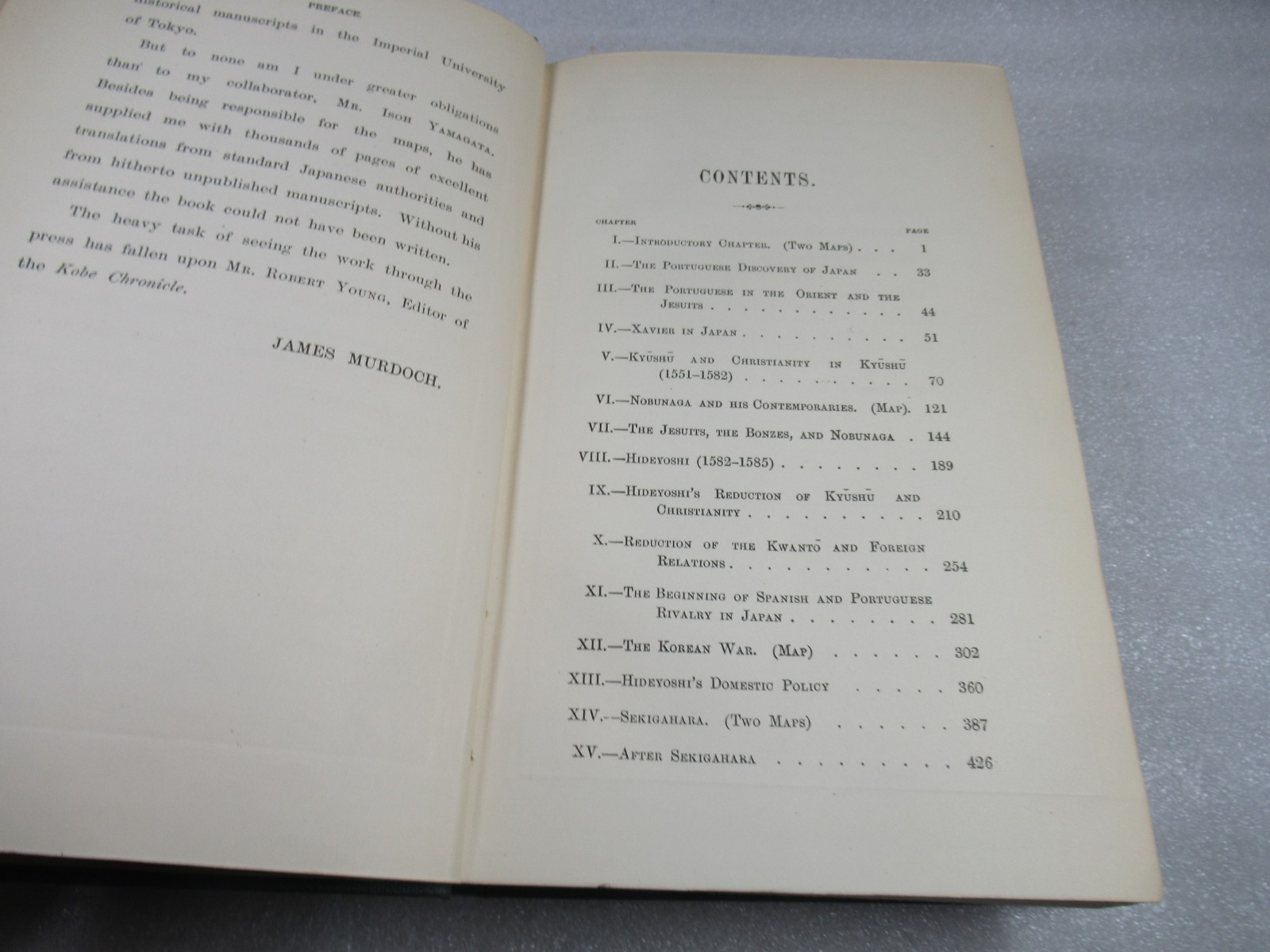 1910-26 A History of Japan – From Origins to 1868 – James Murdoch – 3 volumes