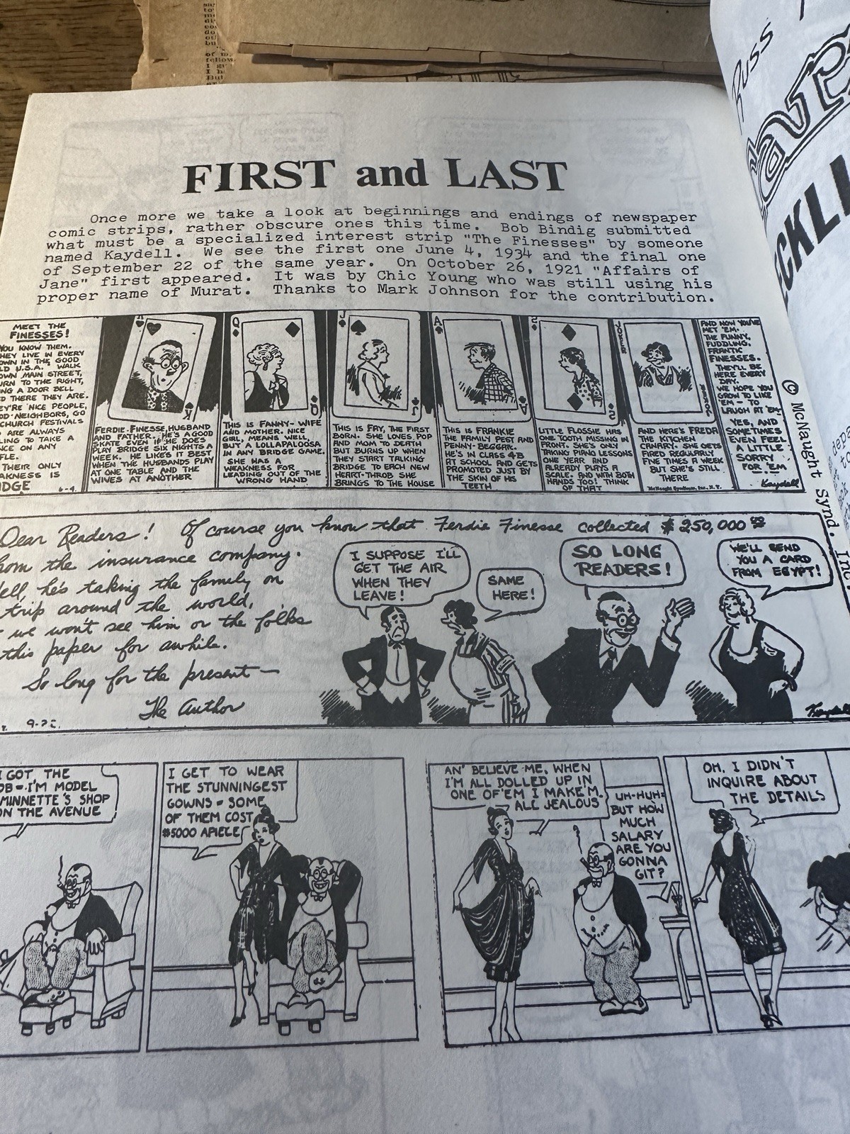 Strip Scene Magazine Fall 1982 Comic Strips Tarzan Trek