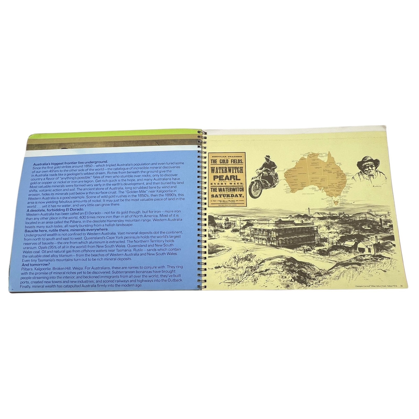 Graphic Design and Sample Papers 1973 Australia Champion Papers Imagination XVII