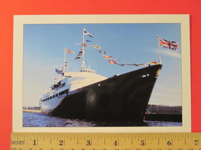 The Royal Yacht Britannia Post Card – Printed in England – Excellent