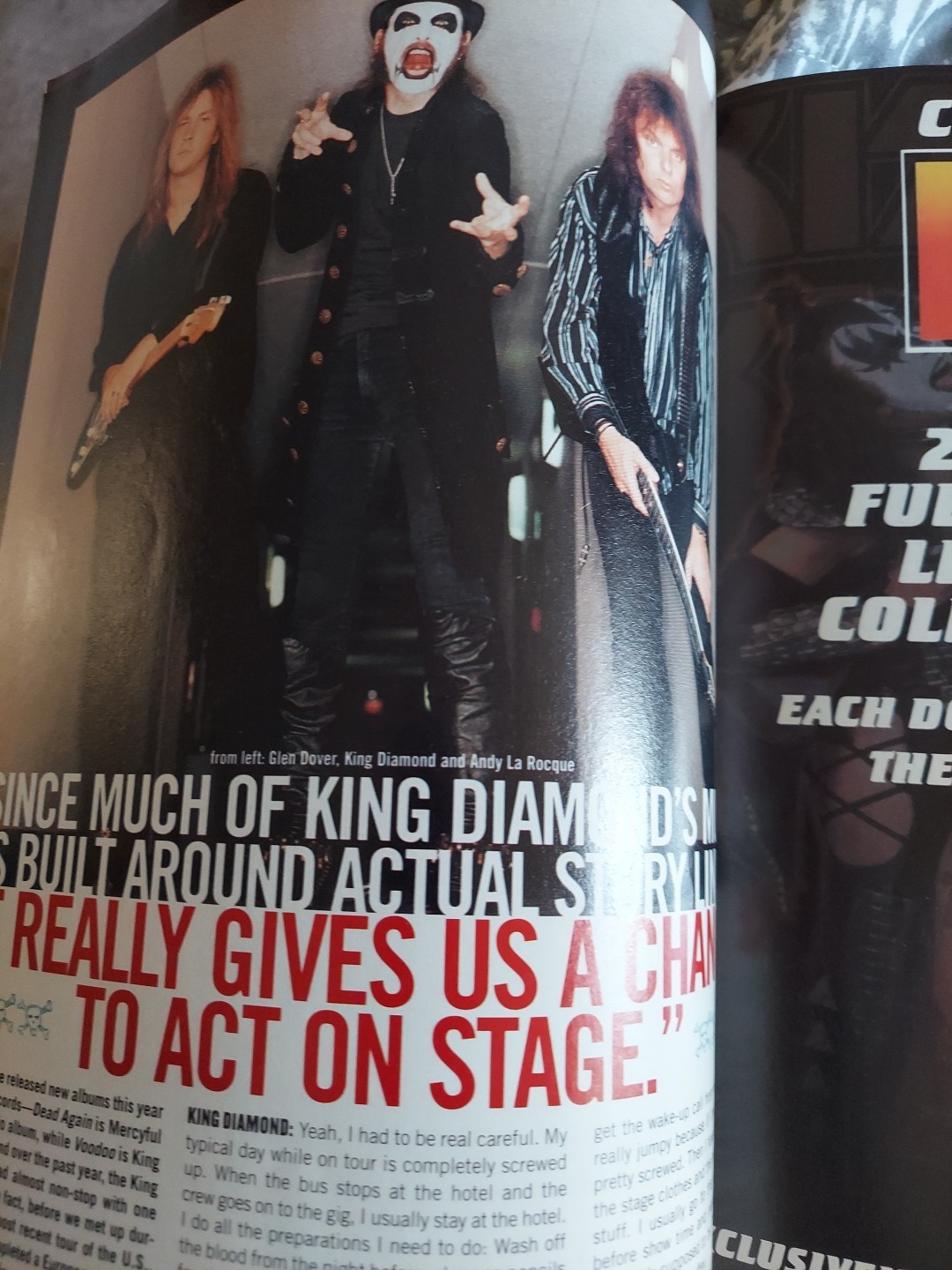 OCTOBER 1998 GUITAR WORLD vintage music magazine KISS Poster