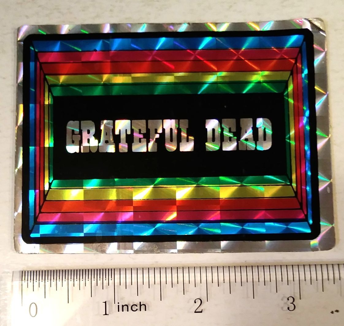 Grateful Dead STICKER Vintage 80’s Prismatic Holographic Rainbow Ultra Rare LSD