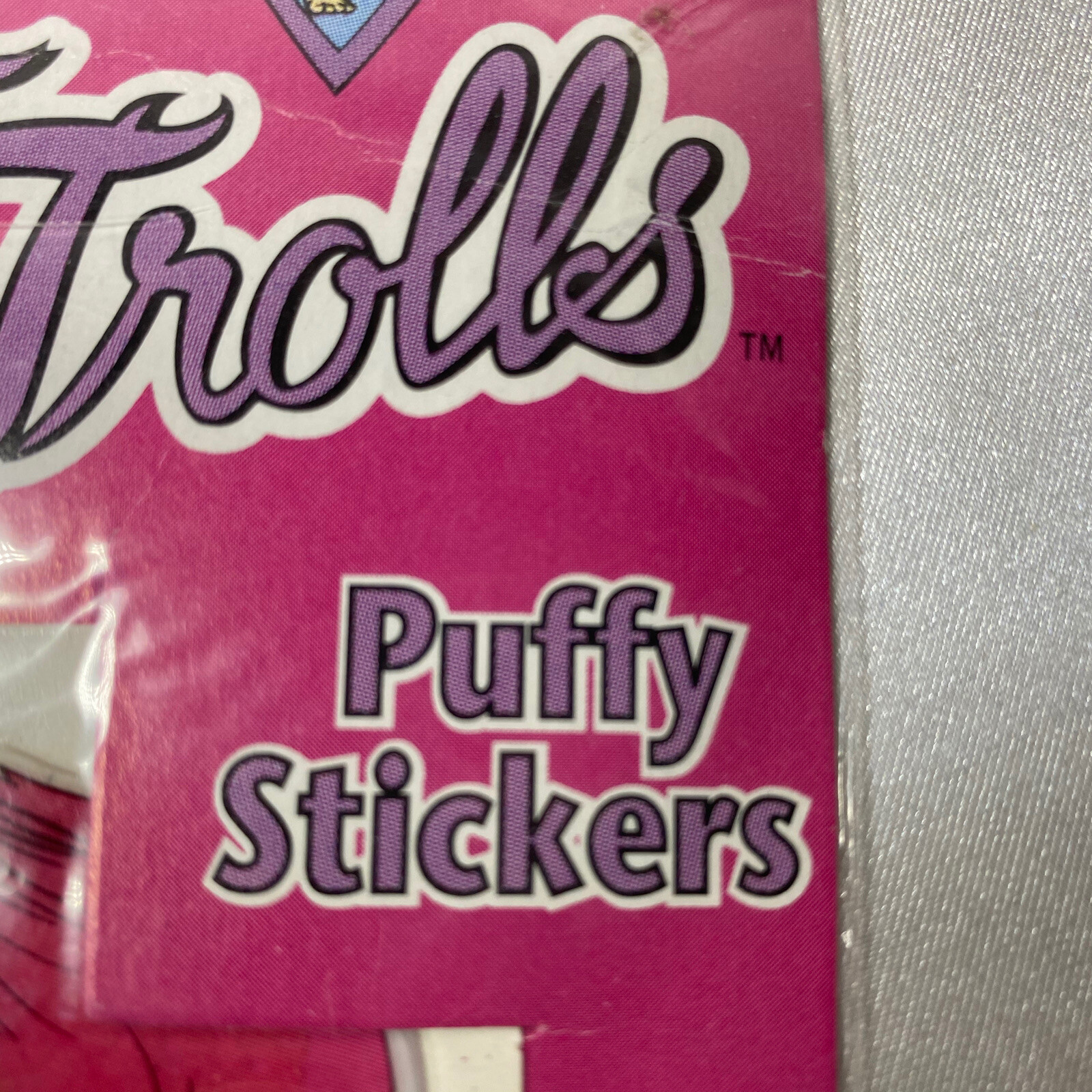 Vintage Treasure Trolls Puffy Stickers 4×6 Sheet 1992 NOS Sealed Package NEW
