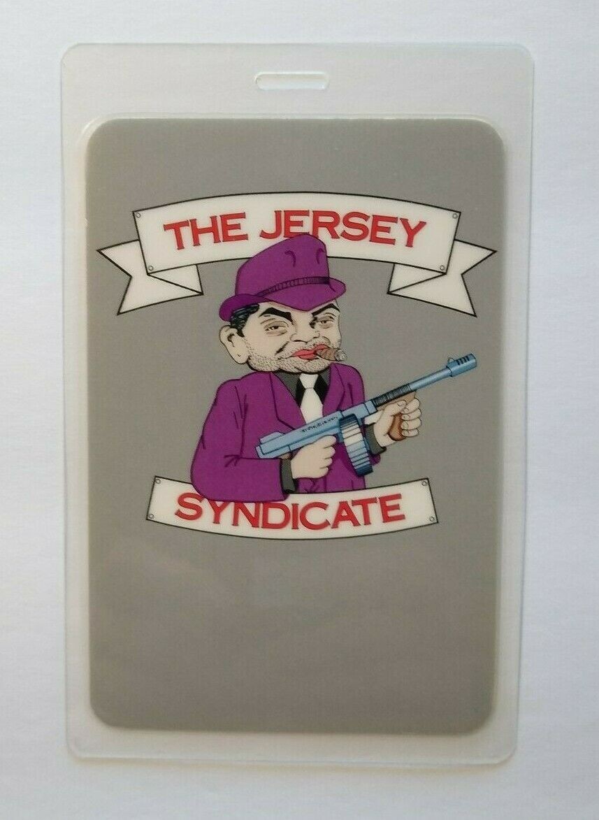 Bon Jovi New Jersey Syndicate Backstage Pass Original 1988 Gangster Machine Gun