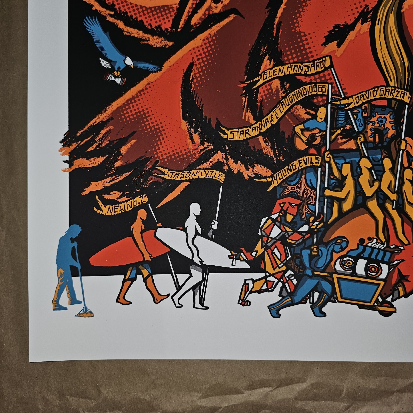 PJ20 Pearl Jam Brad Klausen Alpine Valley East Troy WI Poster Silkscreen Print