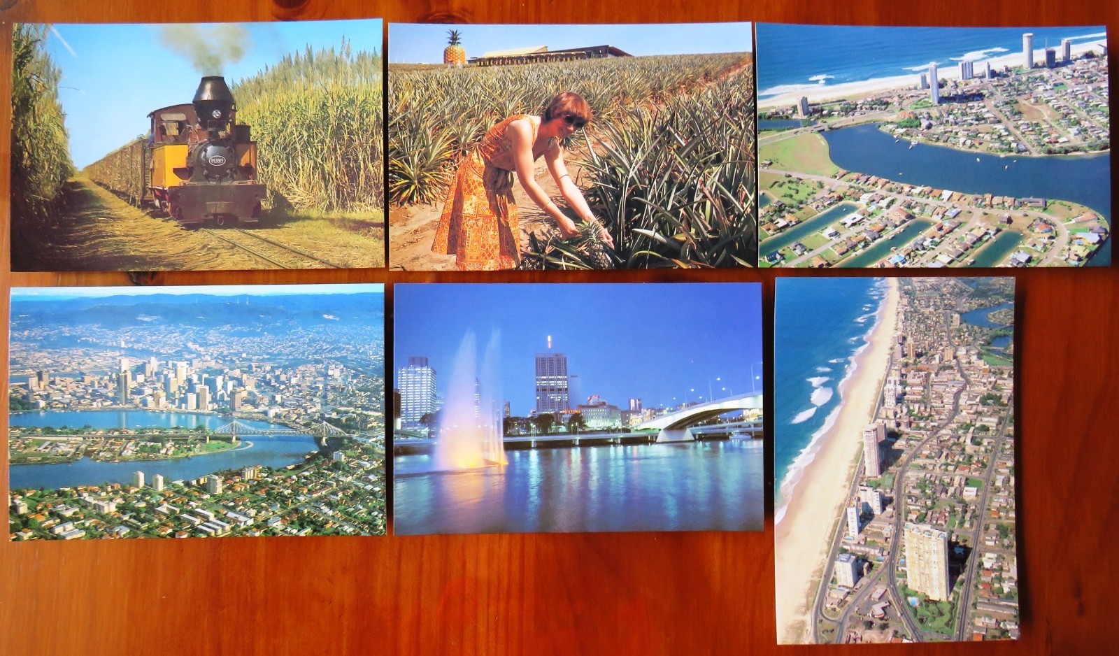 1978 Australia Post Un-Used Stamped Postcards: QUEENSLAND SCENES (Set of 6)