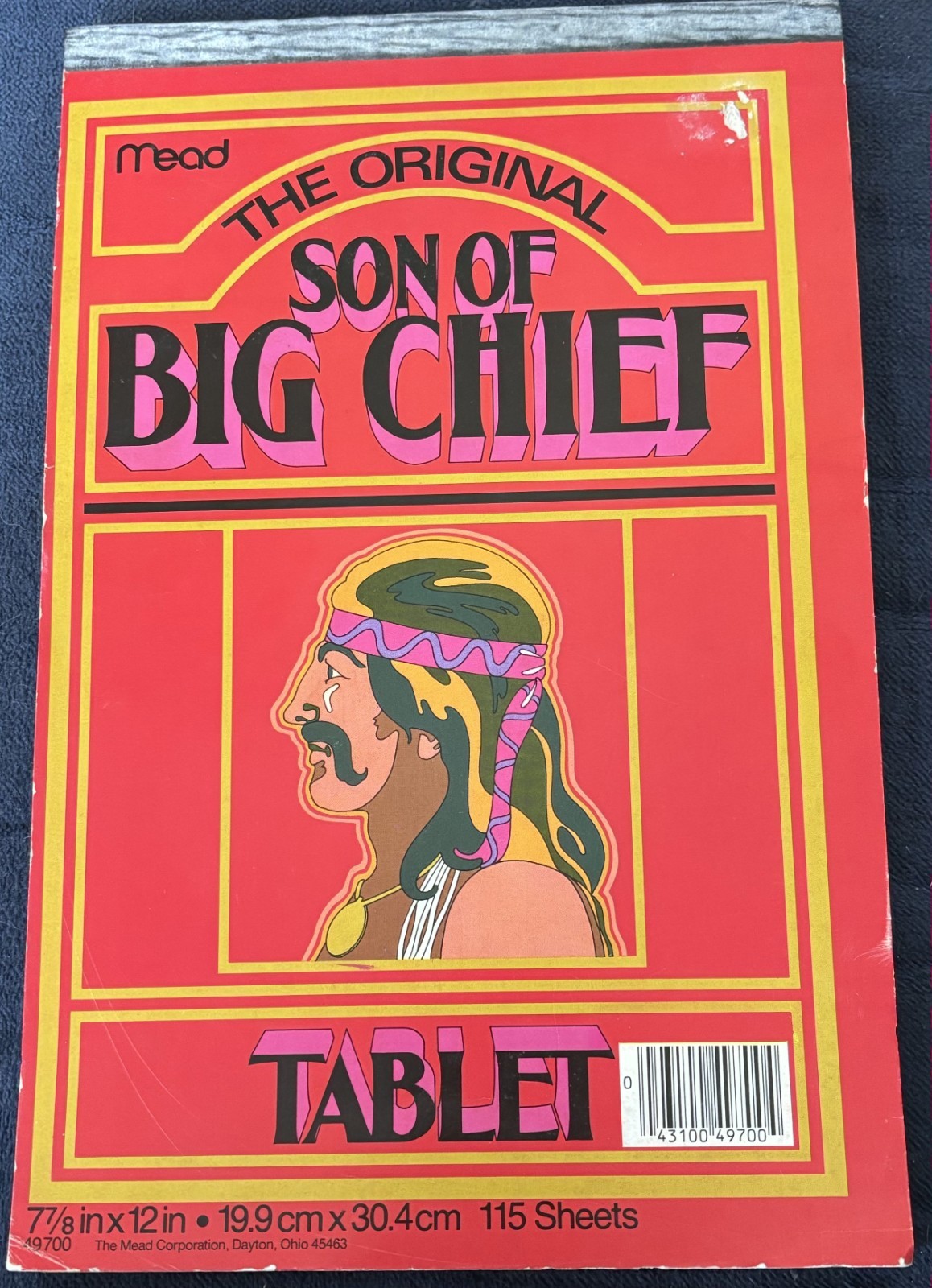 The Original Son Of Big Chief Tablet Complete Pad Lined Paper Vintage