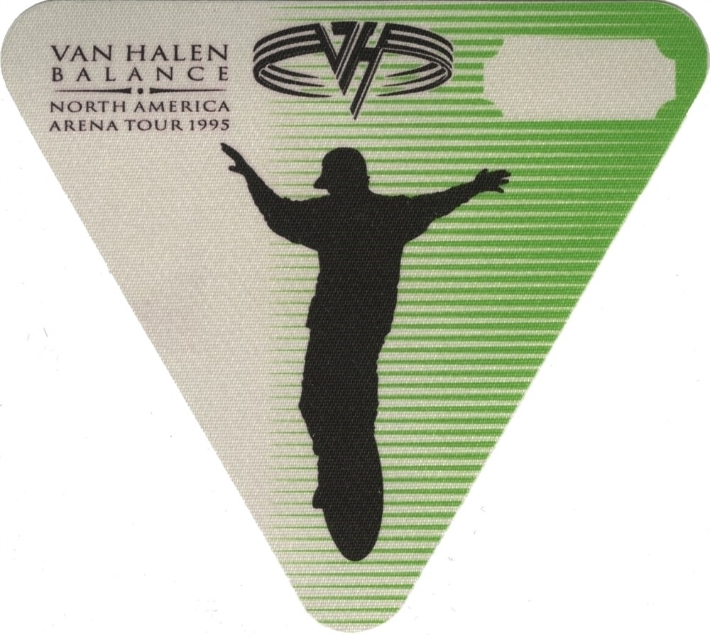 Van Halen 1995 Balance concert tour vintage collectible Backstage Pass