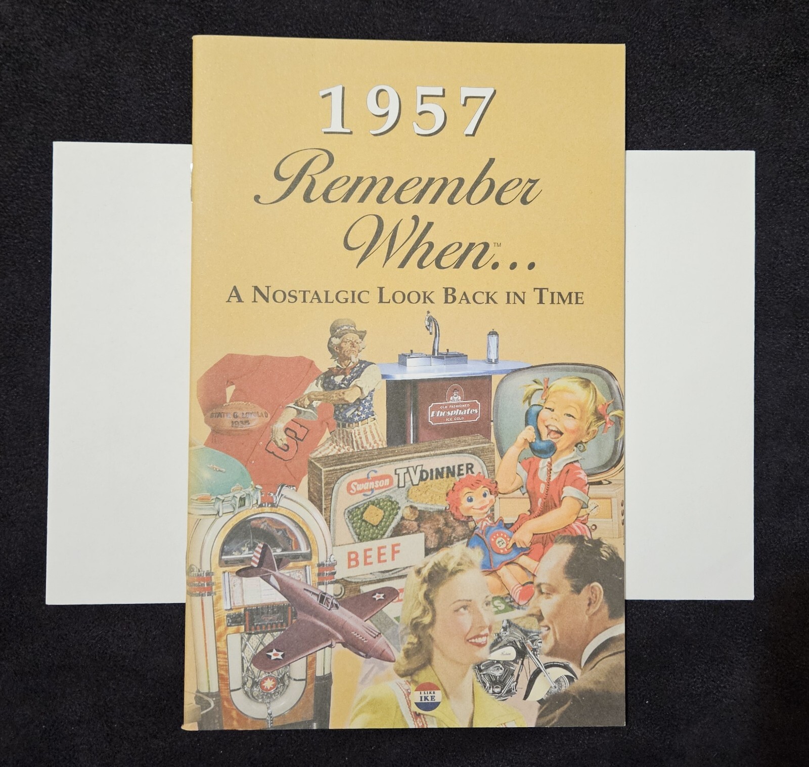 NEW 1957 Remember When A Nostalgic Look Back In Time Booklet Envelope B-day Card