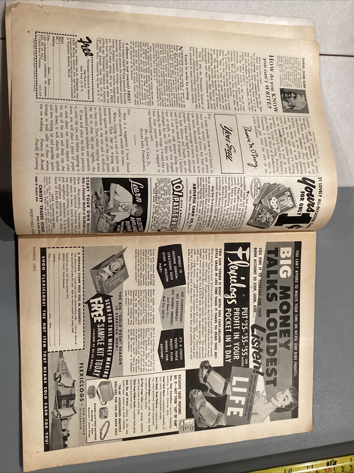 1955 Profitable Hobbies Mailer Magazine Meet Man With 800 Banks