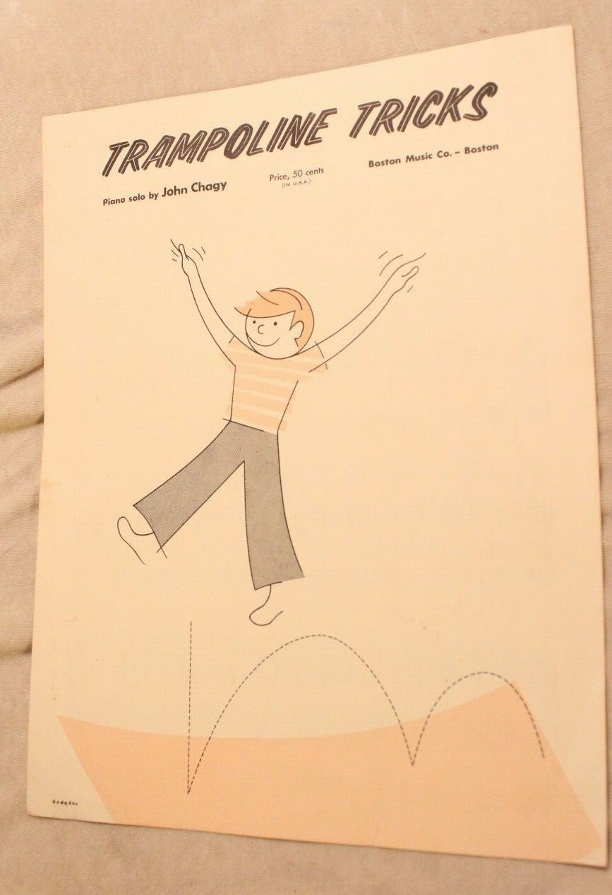 Trampoline Tricks Sheet Music Piano Solo John Chagy 1969