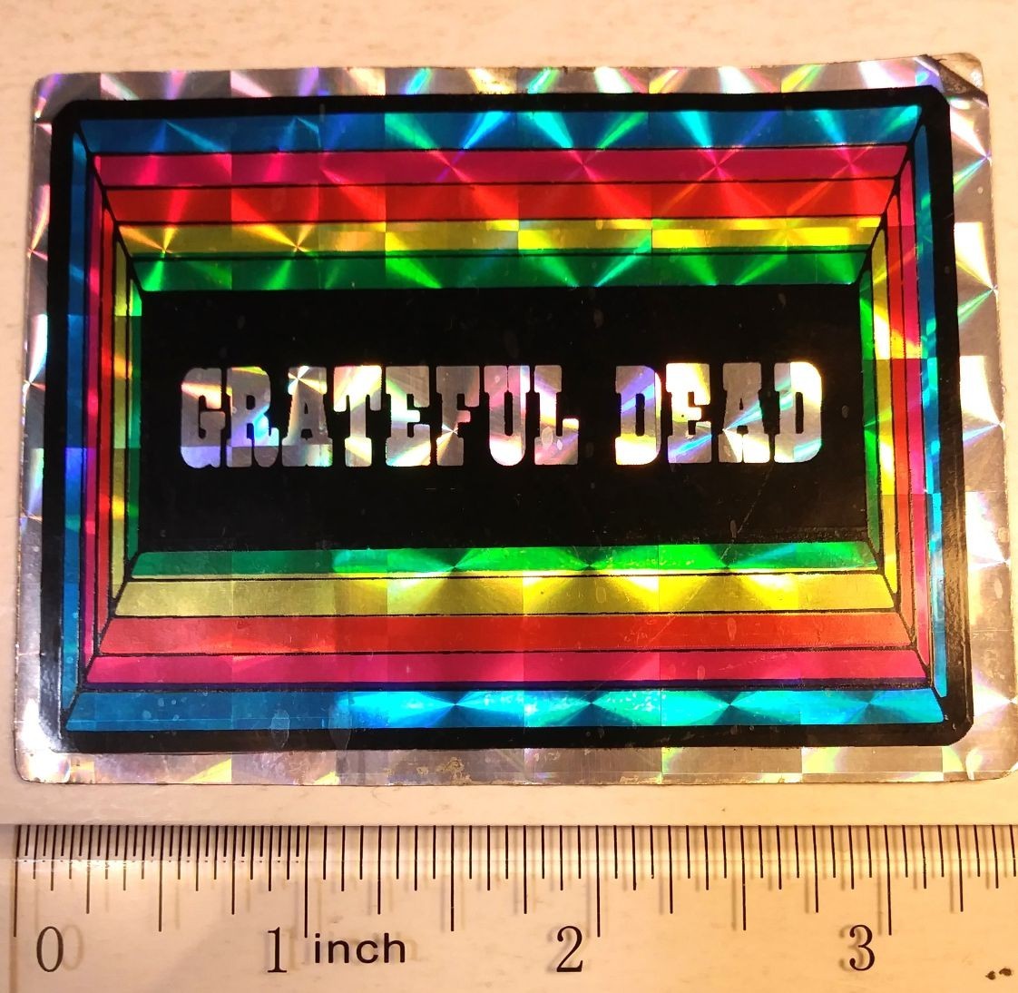 Grateful Dead STICKER Vintage 80’s Prismatic Holographic Rainbow Ultra Rare LSD