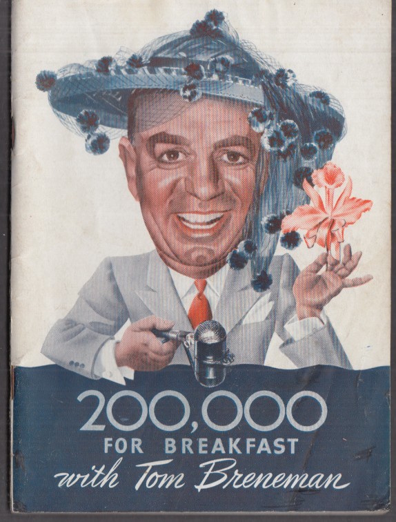 200,000 for Breakfast at Sardi’s with Tom Breneman booklet Kellogg’s Radio 1943