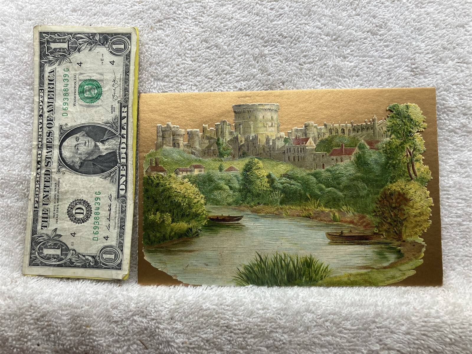 1890’s 1900’s Advertising Card Unknown Castle Vtg