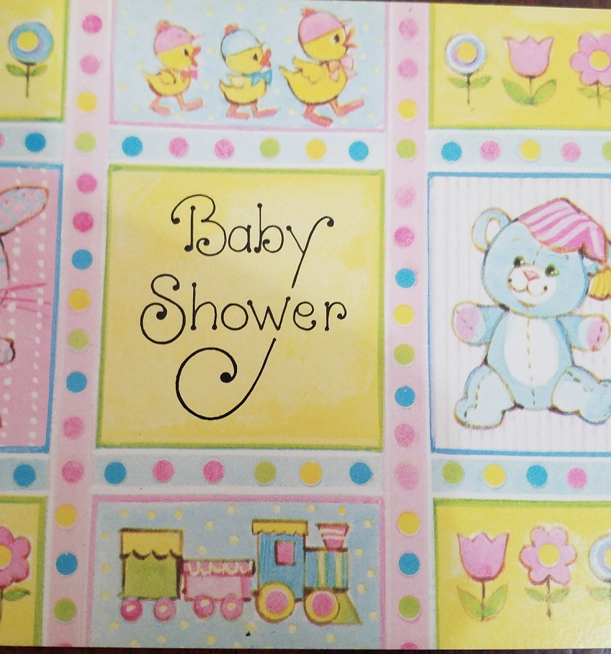 Vtg 80s Baby Shower Invitation Cards Bunny Bear Chicks Spring 8 New +4 Extra