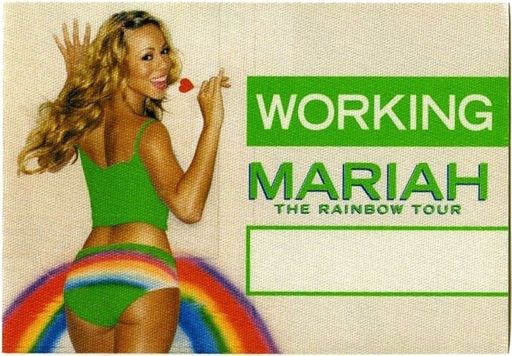 Mariah Carey 2000 Rainbow concert tour Working Crew Backstage Pass