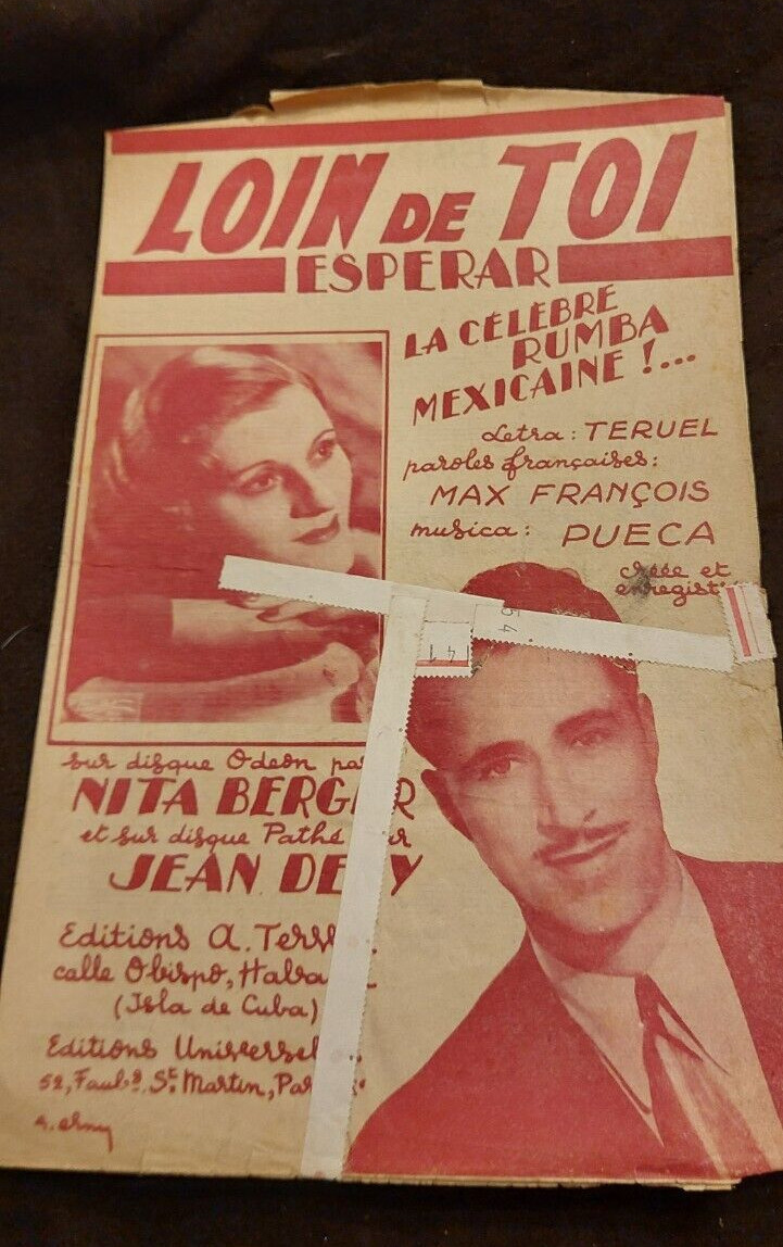 Sheet Music For Loin De Toi By Nita Berger
