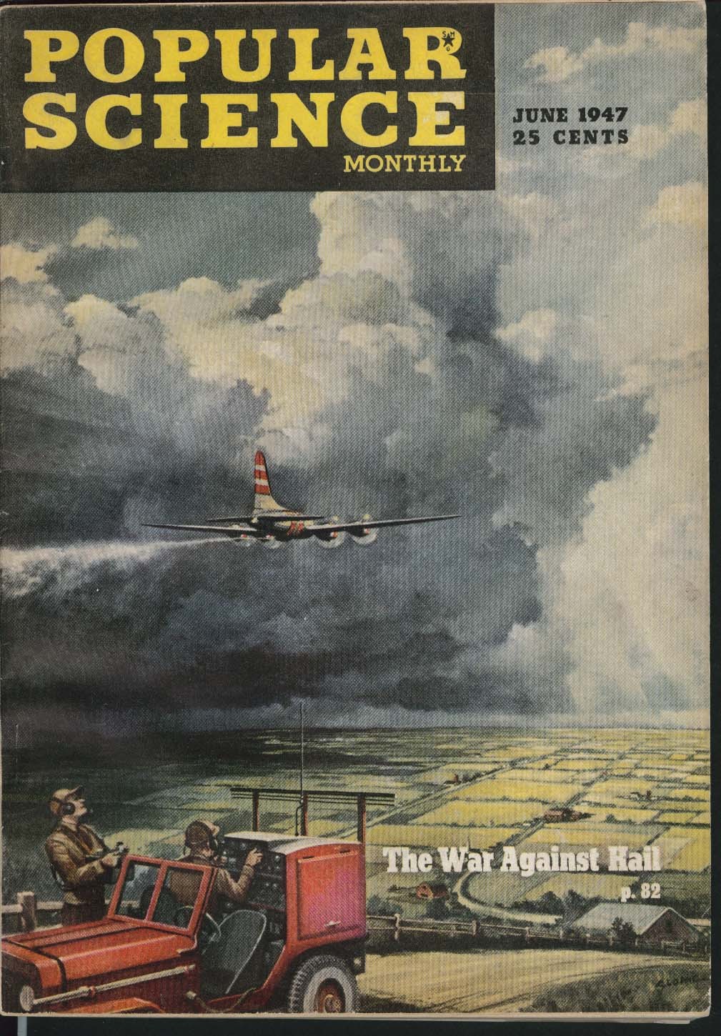 POPULAR SCIENCE Underground Telephone Cable British Cars Railroad 6 1947
