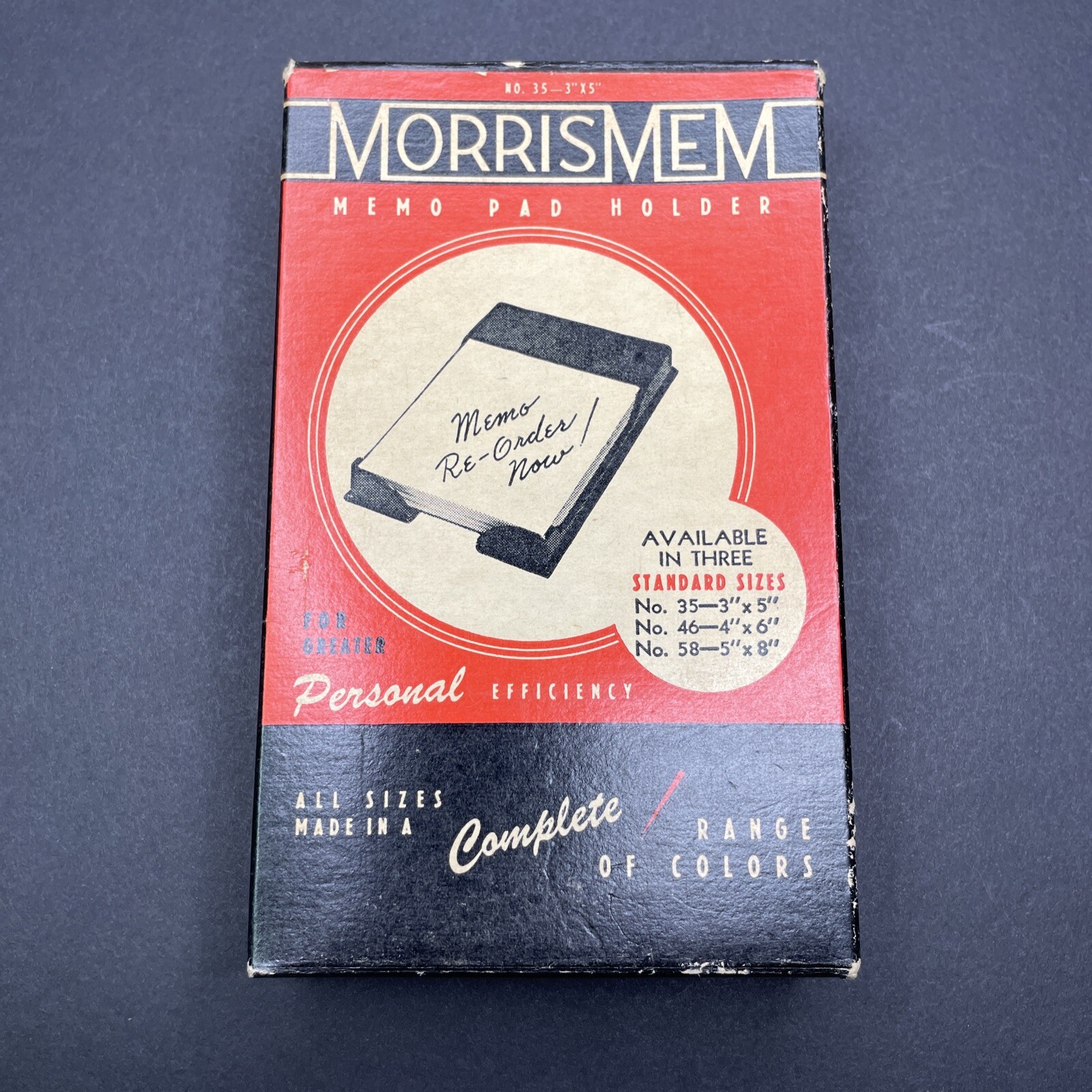 Vintage 1960s MorrisMem Telephone Blank Paper Pad With Memo Pad Holder USA Made